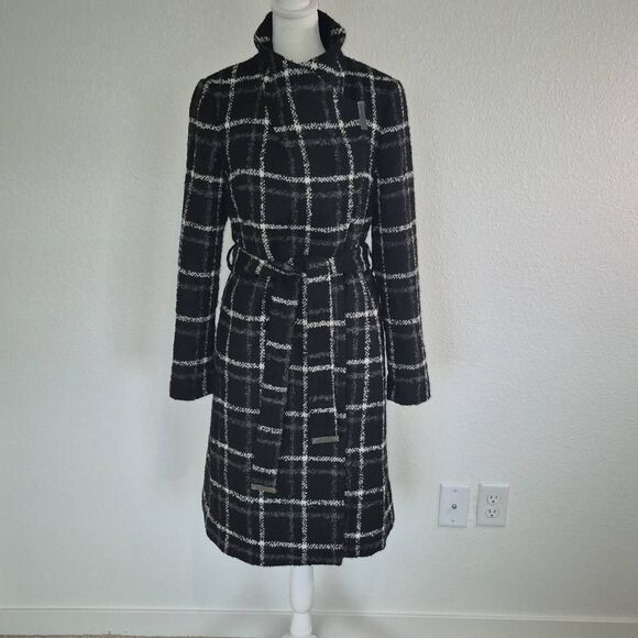 Ted Baker Rosylin  Wool Alpaca Blend Coat Size TB 3/ US 8/ UK 12 Belted - Picture 1 of 8